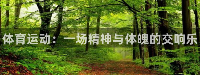 77体育官网：体育运动：一场精神与体魄的交响乐